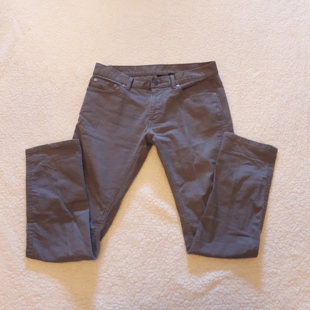 Gray Casual Dress Pants